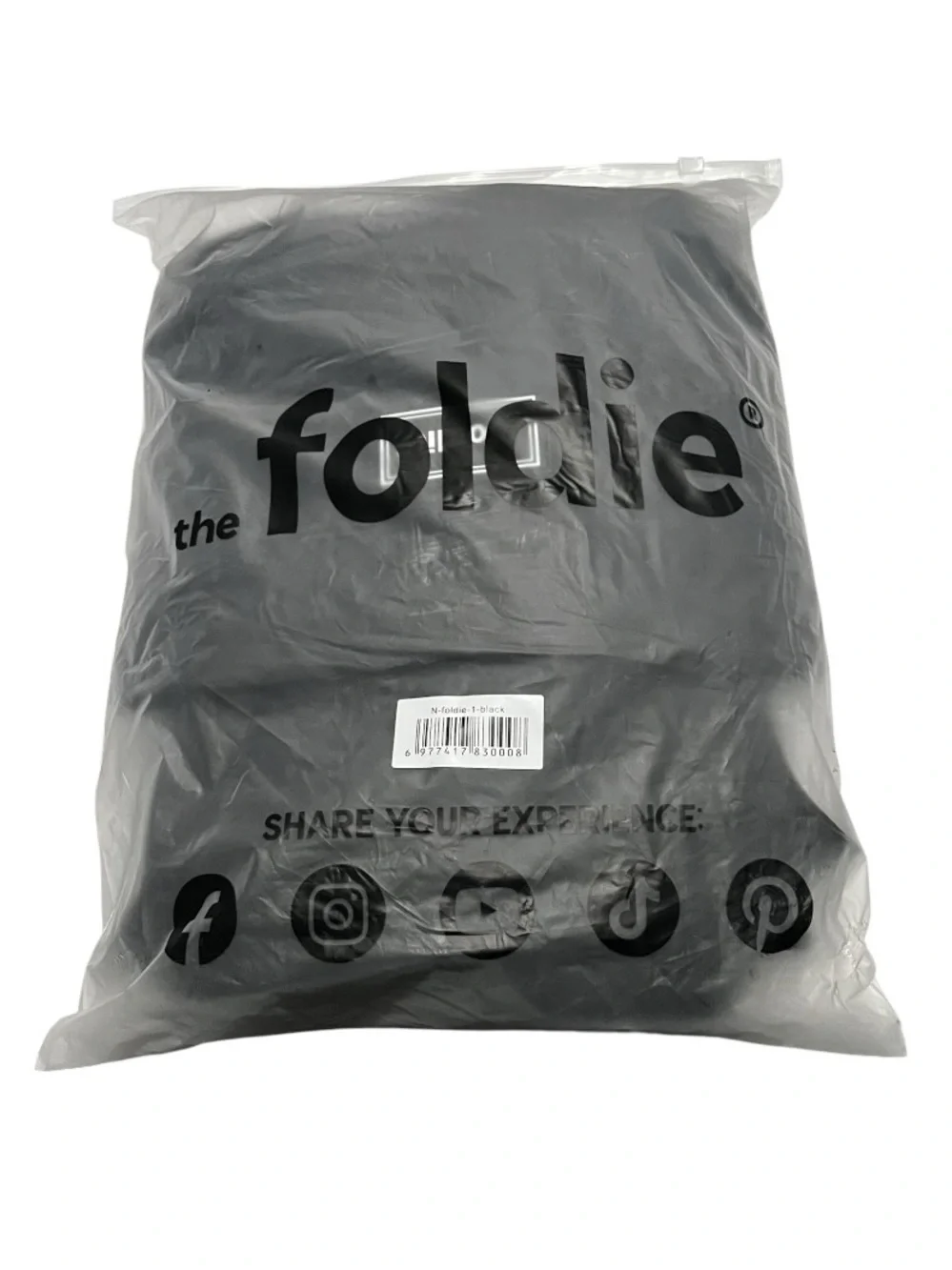 NWT $79 The Foldie Black Travel Bag